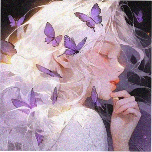 读者来稿头像：紫调灯笼背景